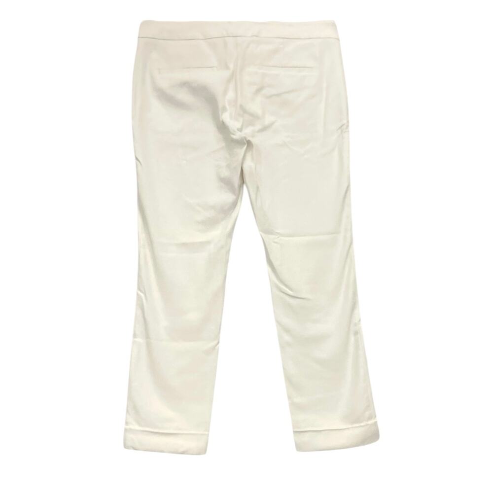 Ann Taylor Factory Signature Women's Straight White 25" Inseam Ankle Pant SZ 4 - Picture 2 of 7